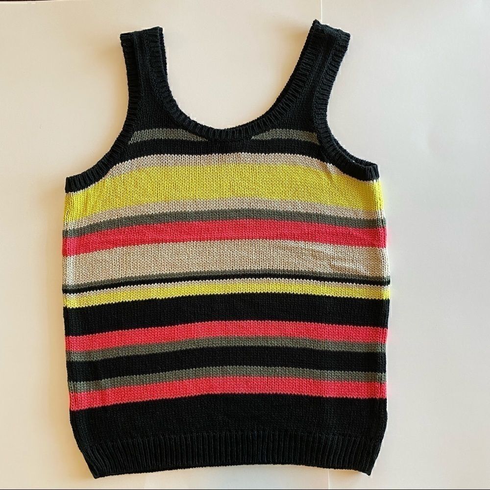 Halogen Multicolor Tank Top Sweater Size M - Picture 6 of 8